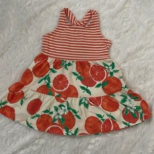 Girl’s Orange Dress. Size 18 months.